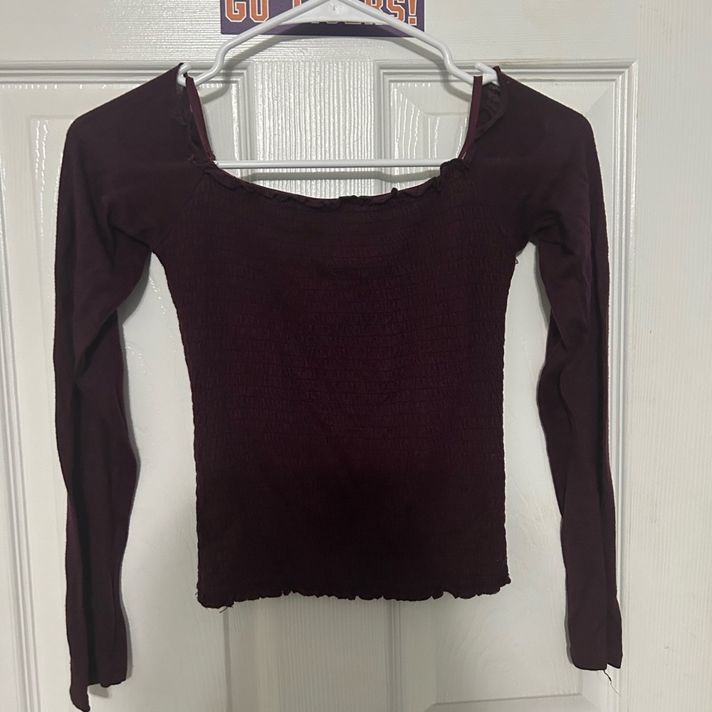 Hollister red cropped top